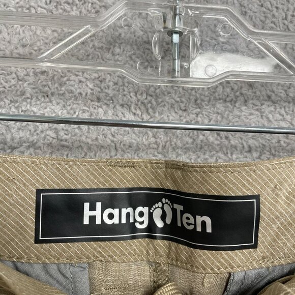 NWOT Hang Ten Men's Size 32 Khaki Flat Front Casual Shorts - Picture 3 of 8